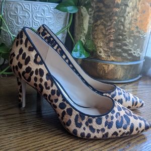 Jessica Simpson Calf Hair Leopard Print Pumps Size 7